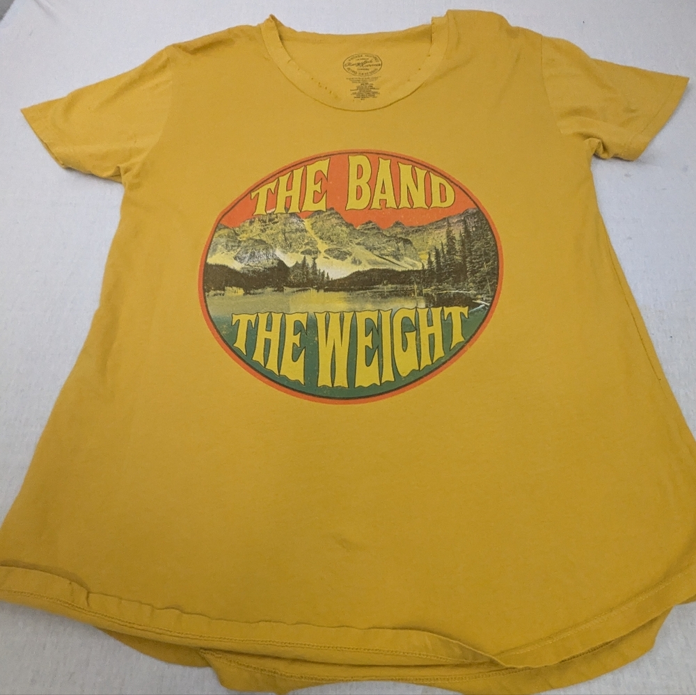 The Band The Weight Recycled Karma Gold Tee NWOT Medium Unisex